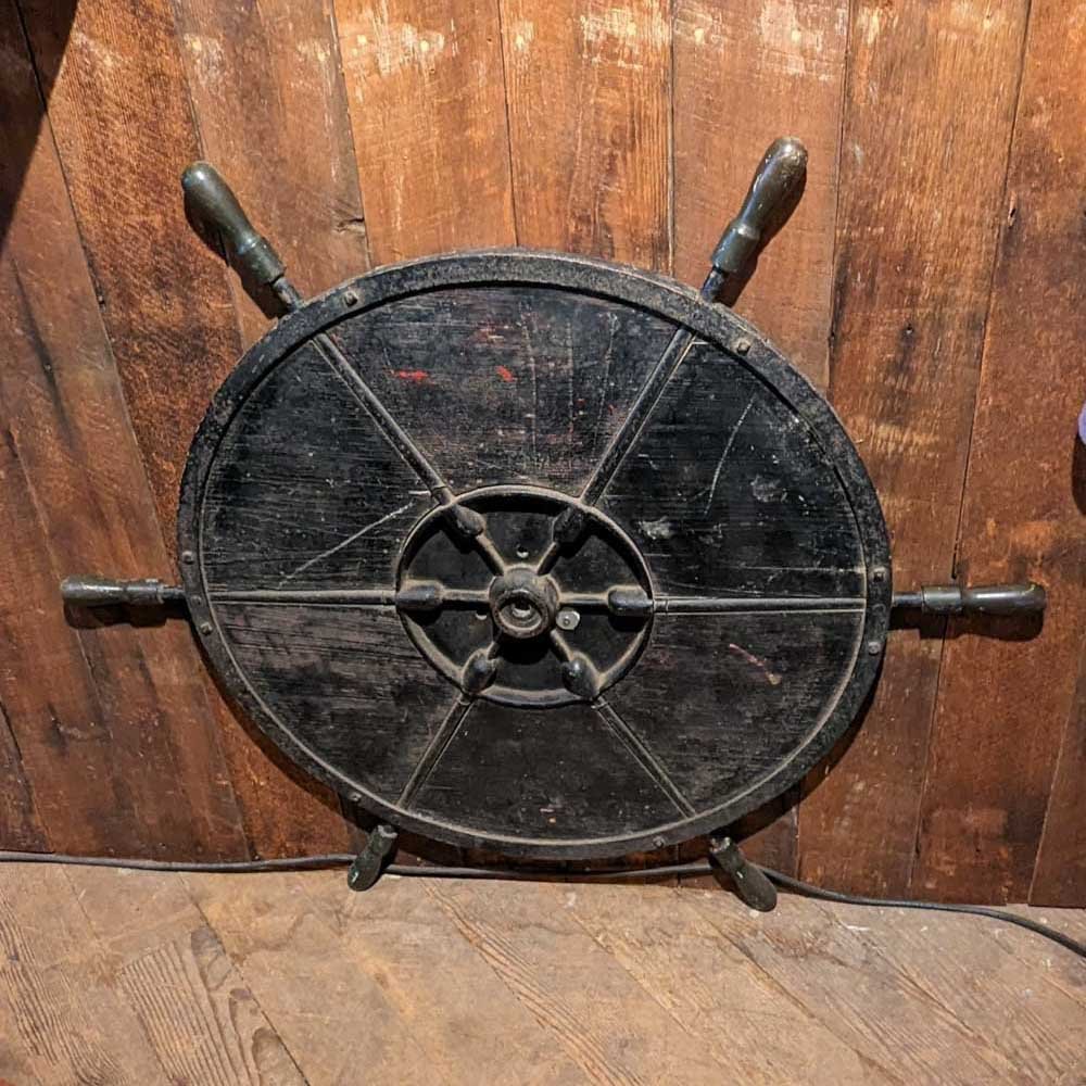 Ships Wheels with Brass Handles - Aurora Mills