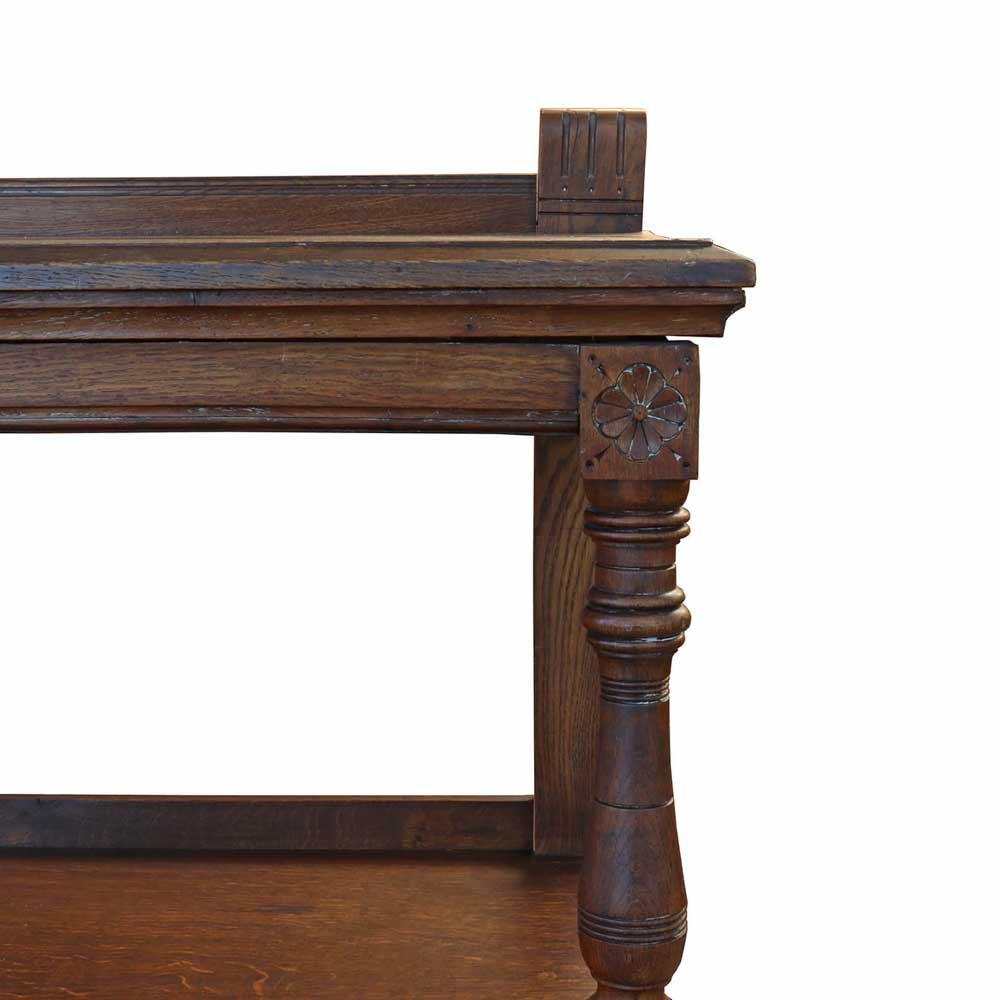 Three Tier Victorian Oak Shelf - Aurora Mills