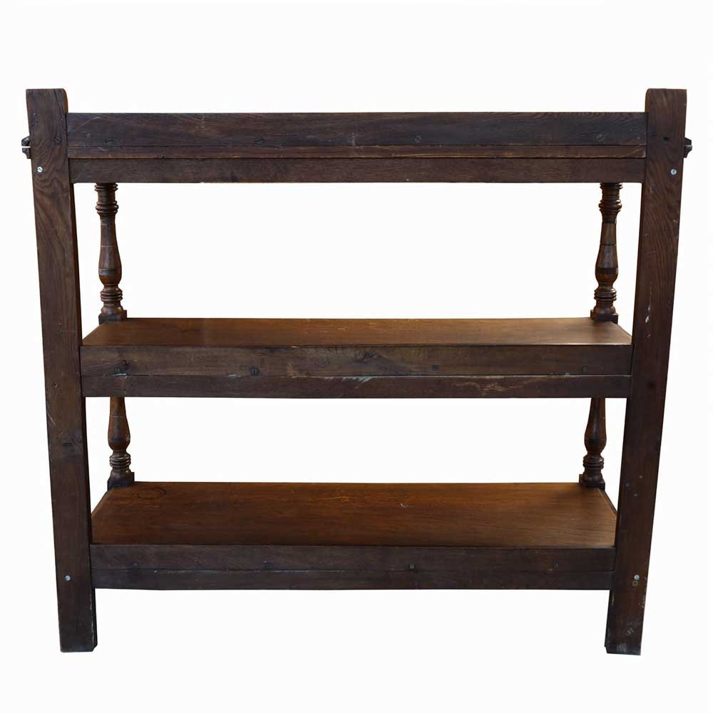 Three Tier Victorian Oak Shelf - Aurora Mills