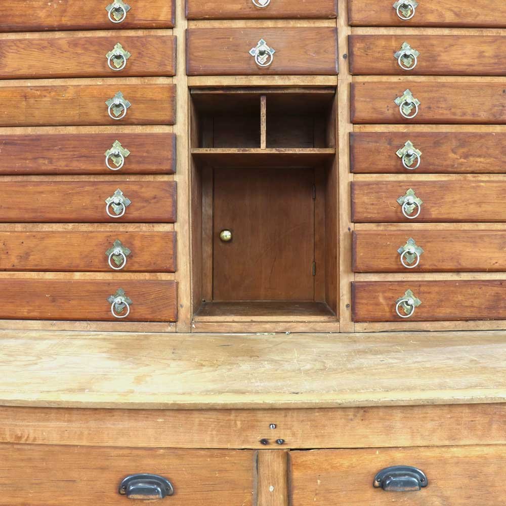 19th Century Pine Registrar’s Cabinet - Aurora Mills