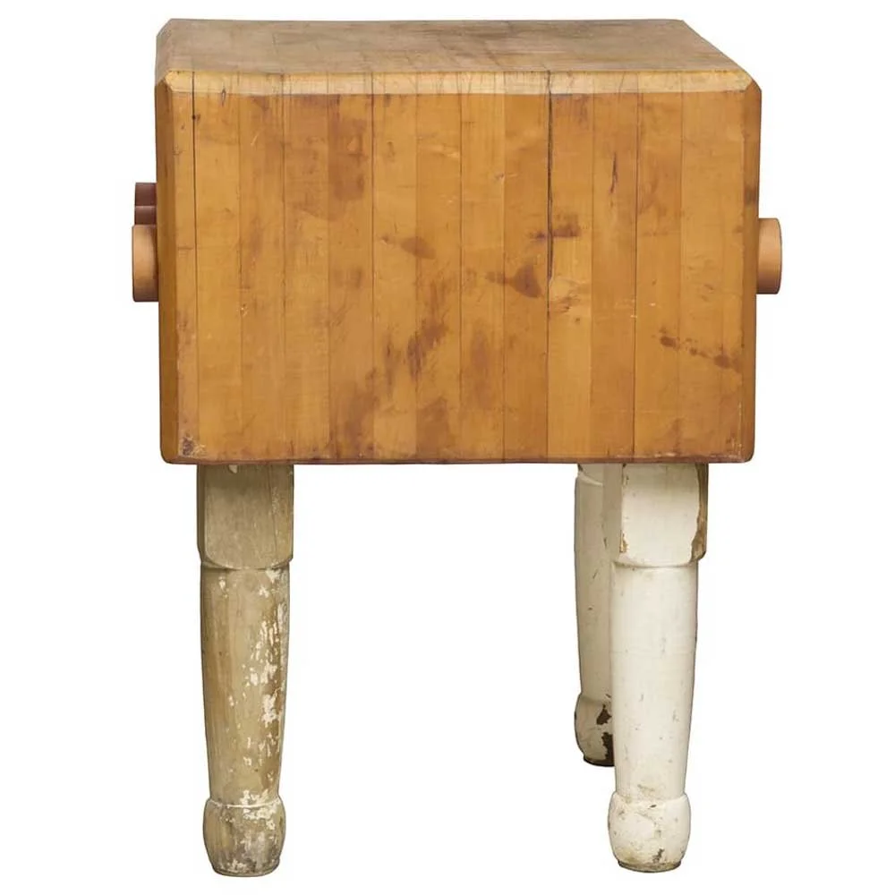 White Leg Butcher Block — Aurora Mills