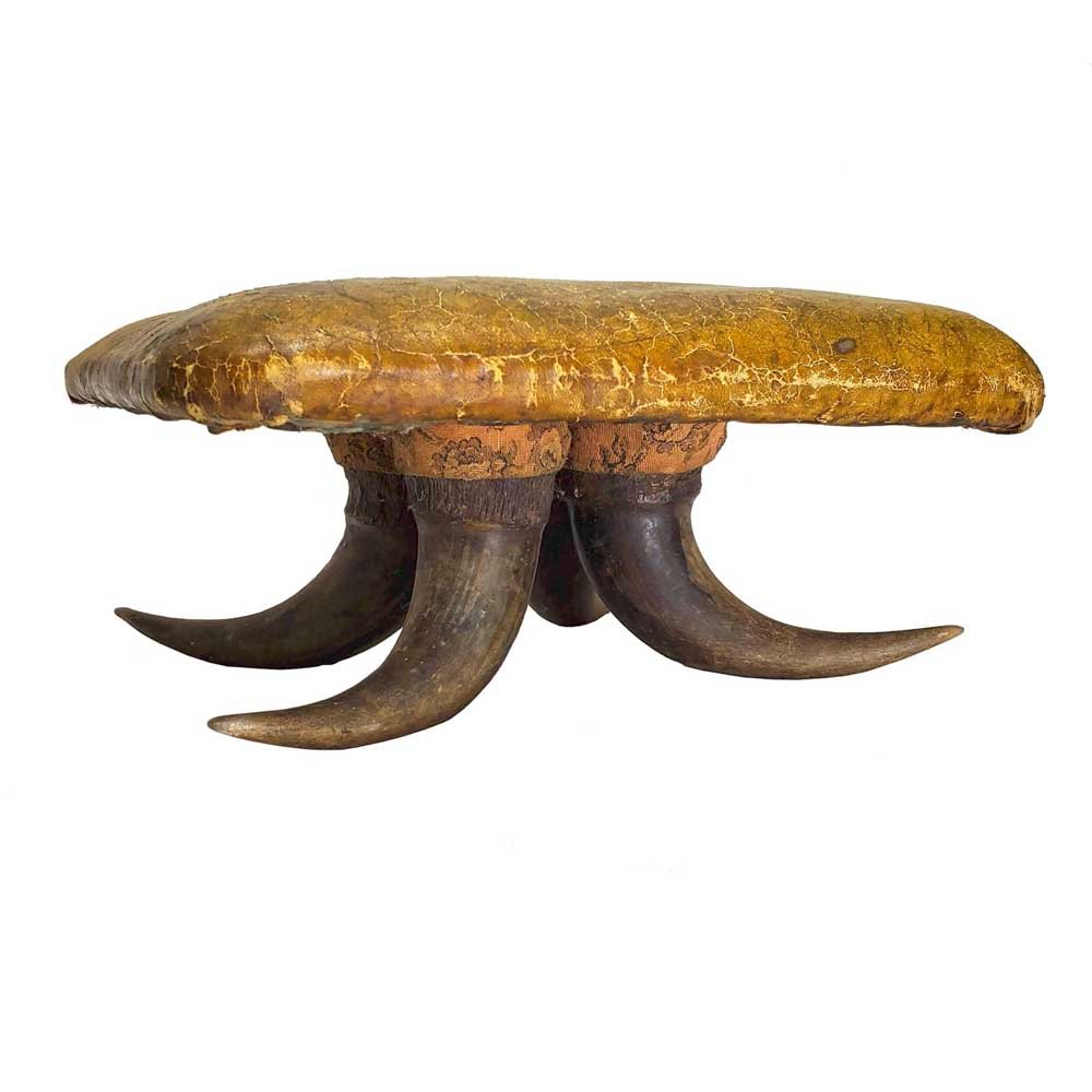 Victorian Horn Footstool - Aurora Mills