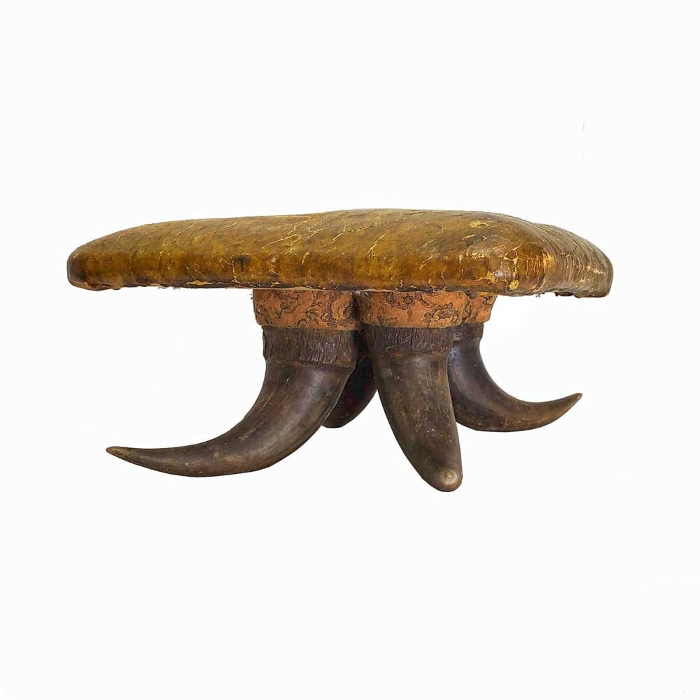 Victorian Horn Footstool - Aurora Mills