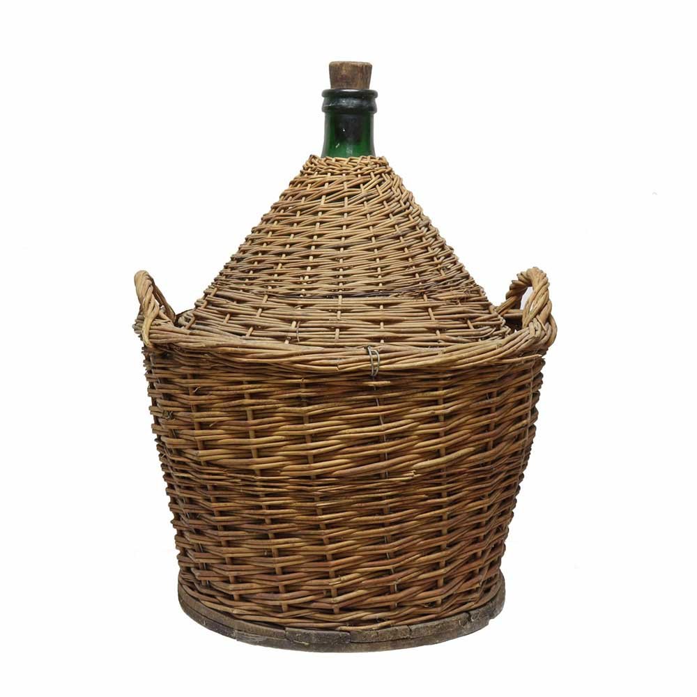 Large Wicker Wine Carboys - Aurora Mills