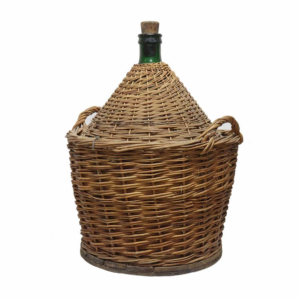 Large Wicker Wine Carboys - Aurora Mills