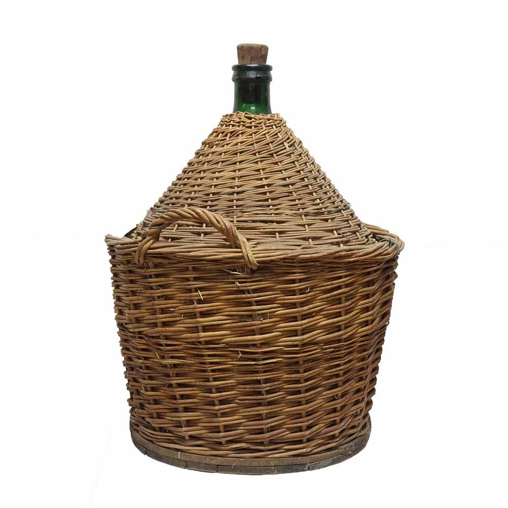 Large Wicker Wine Carboys - Aurora Mills