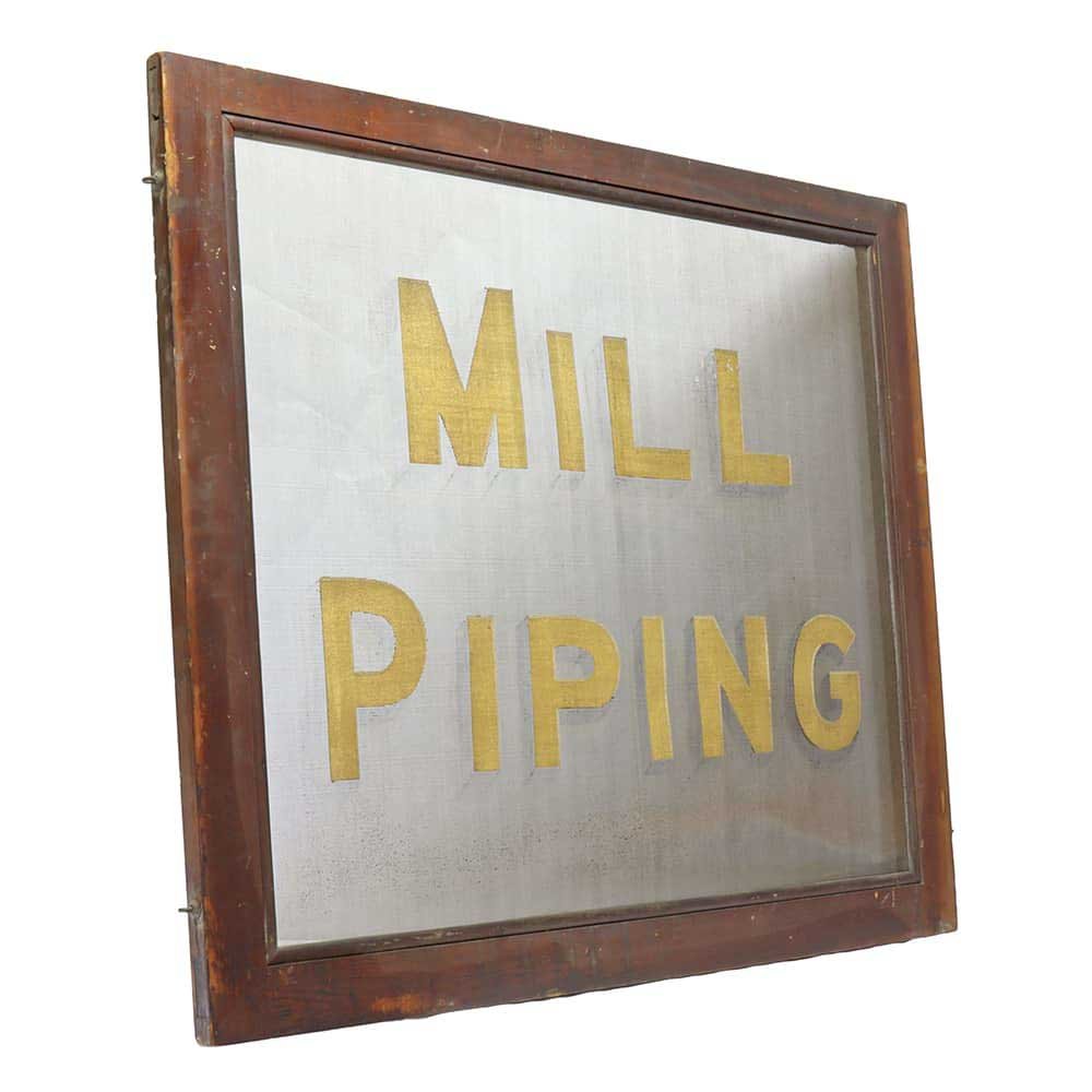 Mill Piping Screen Sign - Aurora Mills
