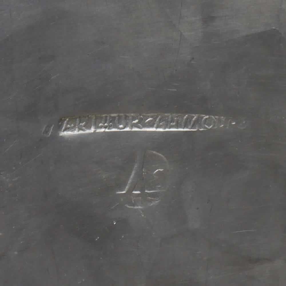 Arthur Armour Aluminum Wastepaper Basket - Aurora Mills