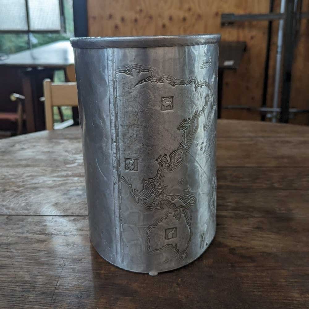 Arthur Armour Aluminum Wastepaper Basket - Aurora Mills