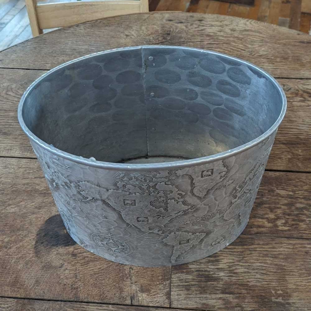 Arthur Armour Aluminum Wastepaper Basket - Aurora Mills