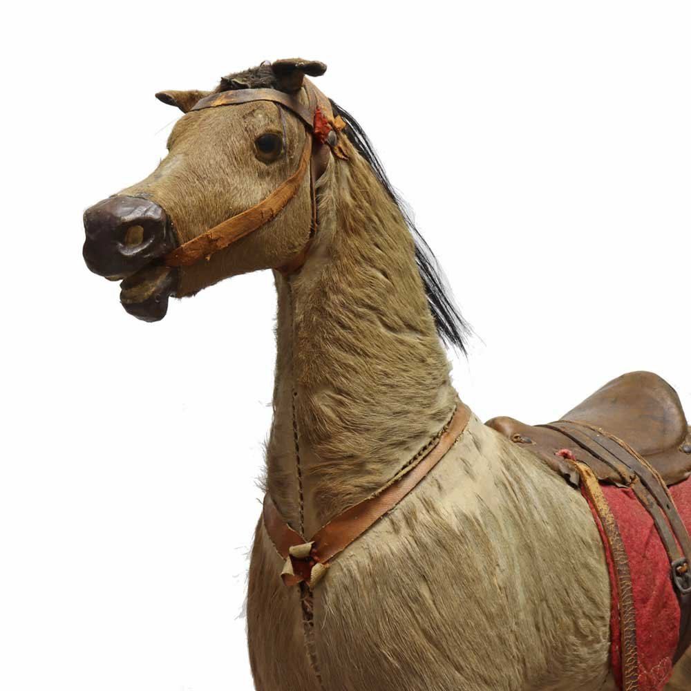 Horse Hide Rocking Horse - Aurora Mills