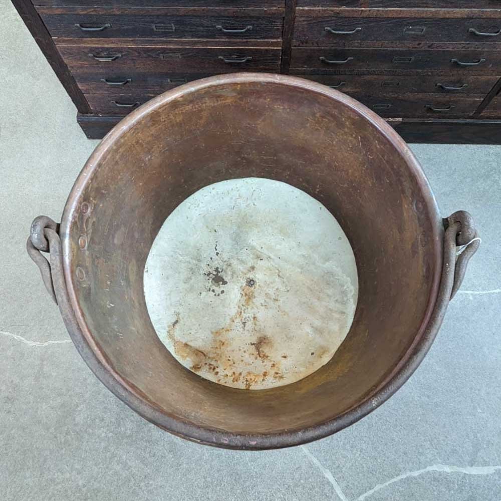 Rustic Oversized Copper Bucket - Aurora Mills
