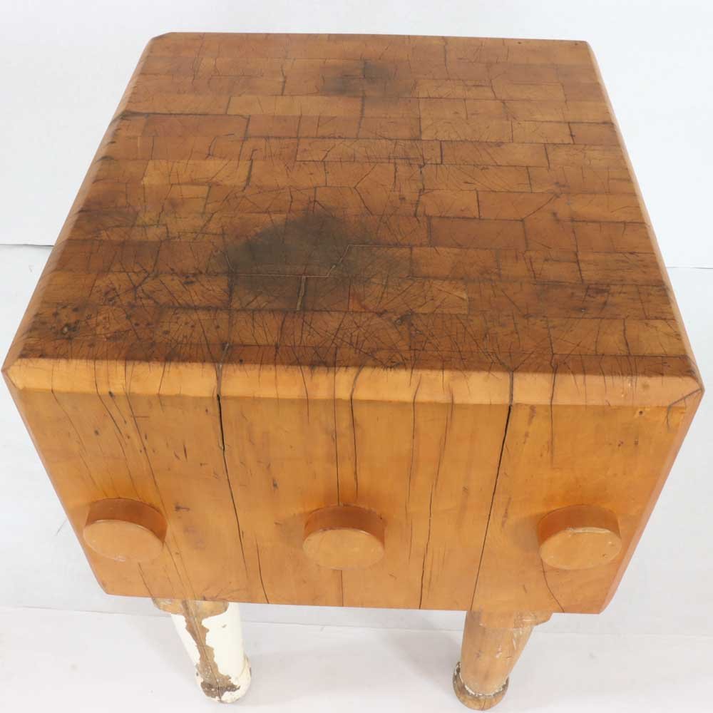 White Leg Butcher Block - Aurora Mills