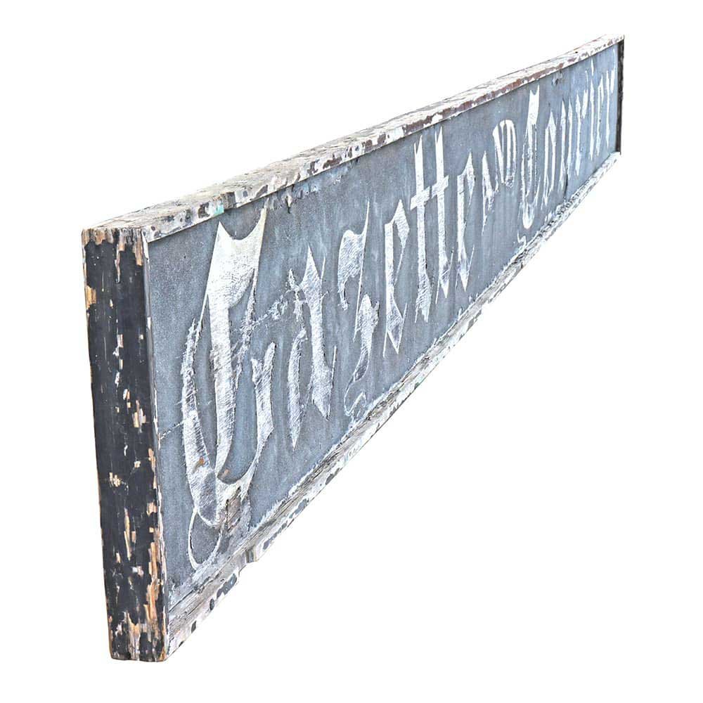 Gazette and Courier Wood Sign - Aurora Mills