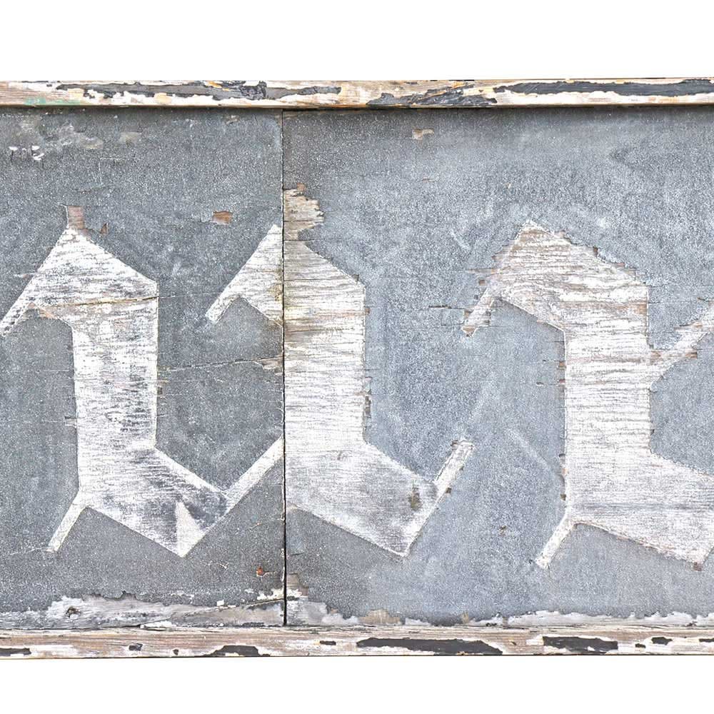 Gazette and Courier Wood Sign - Aurora Mills