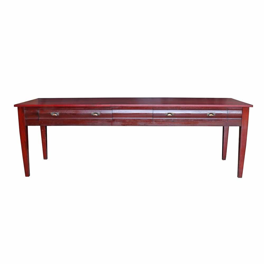 Red Mahogany Writing Desk - Aurora Mills