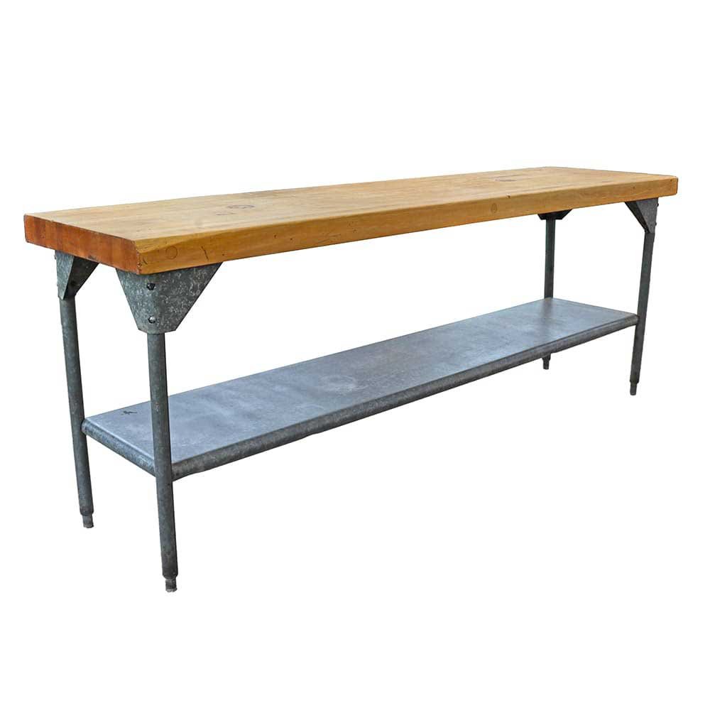 Industrial Butcher Block Table - Aurora Mills