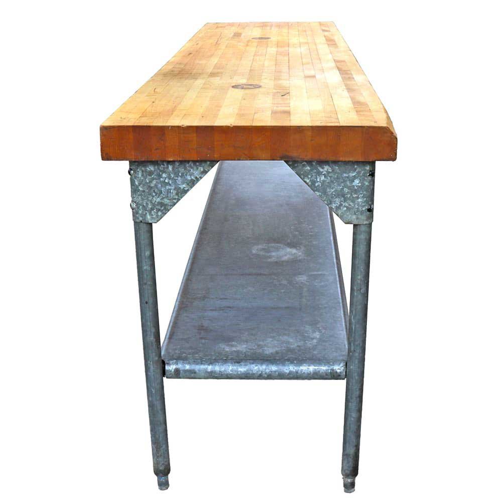 Industrial Butcher Block Table - Aurora Mills
