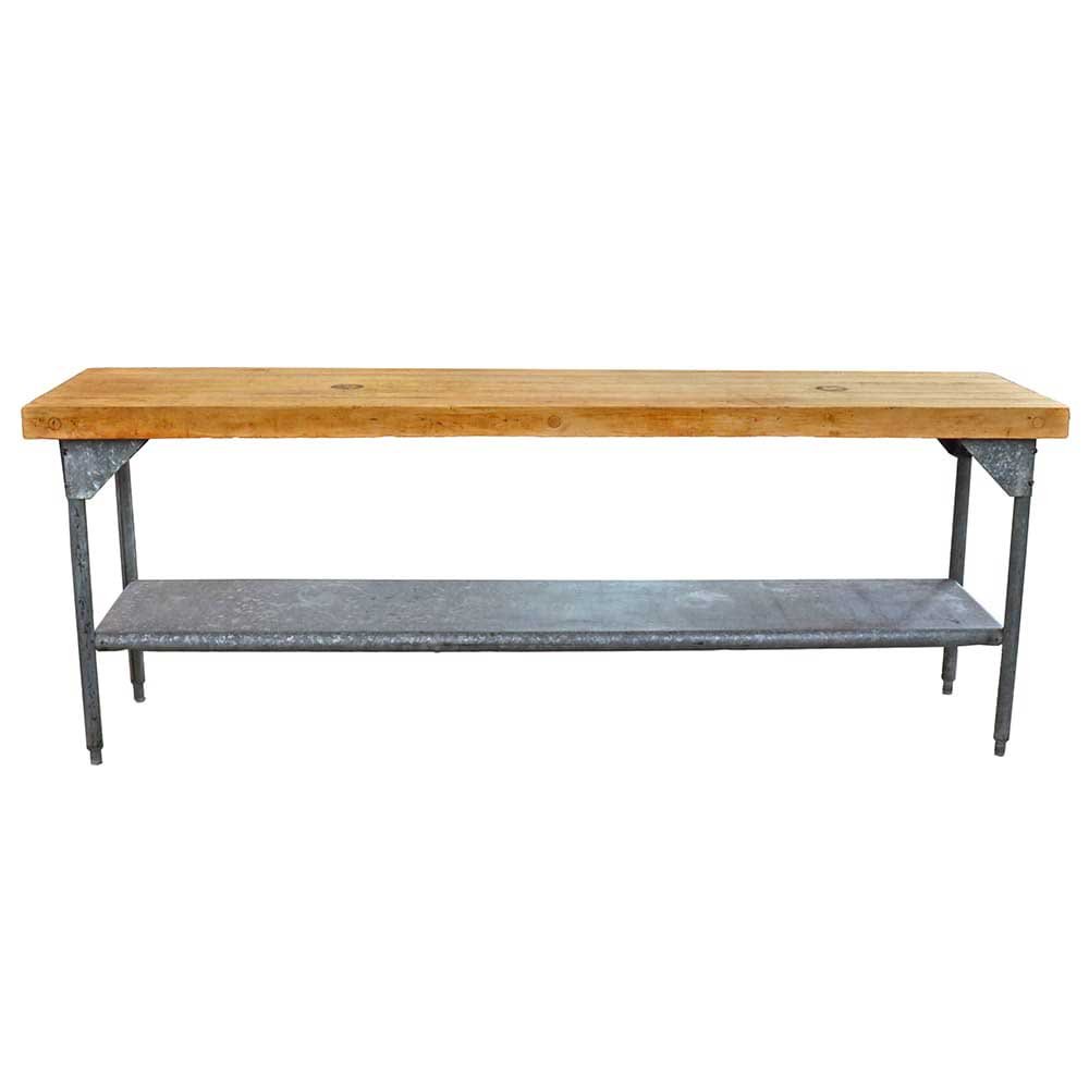 Industrial Butcher Block Table - Aurora Mills