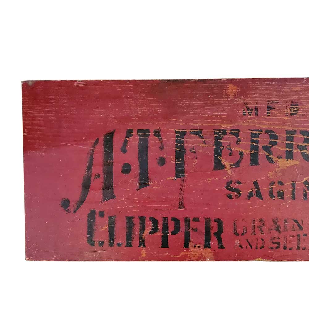 Hand Stenciled “Clipper Cleaner” Sign - Aurora Mills