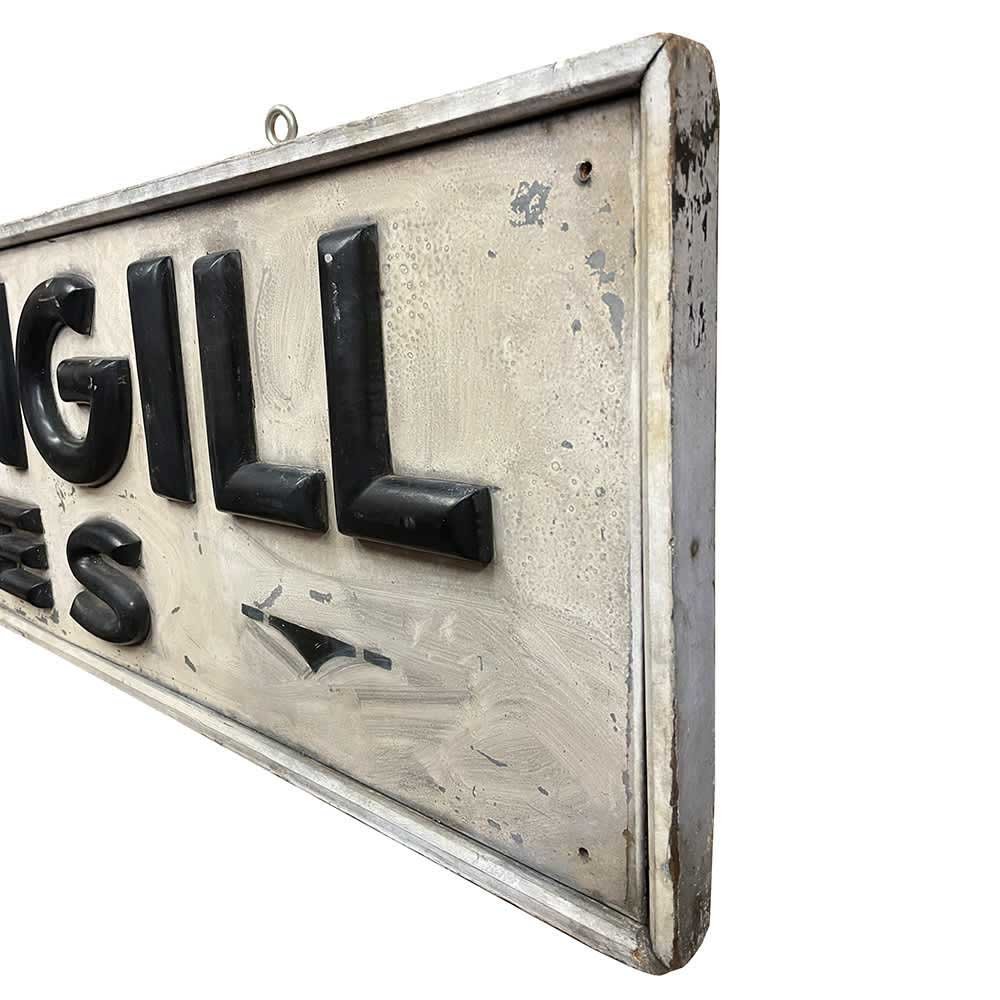Early 1900s Double Sided Shoe Sign - Aurora Mills