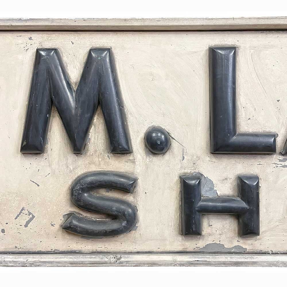 Early 1900s Double Sided Shoe Sign - Aurora Mills