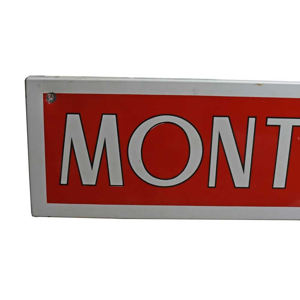 Montgomery Ward Sign Red and White - Aurora Mills
