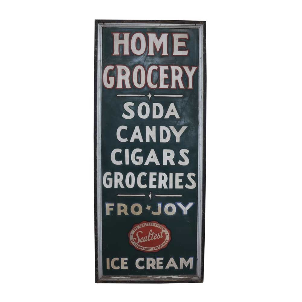 Home Grocery Hand-Painted Signs - Aurora Mills