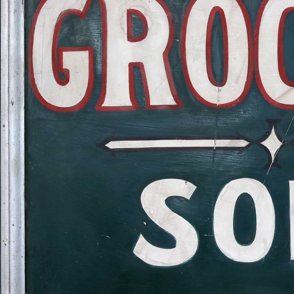Home Grocery Hand-Painted Signs - Aurora Mills