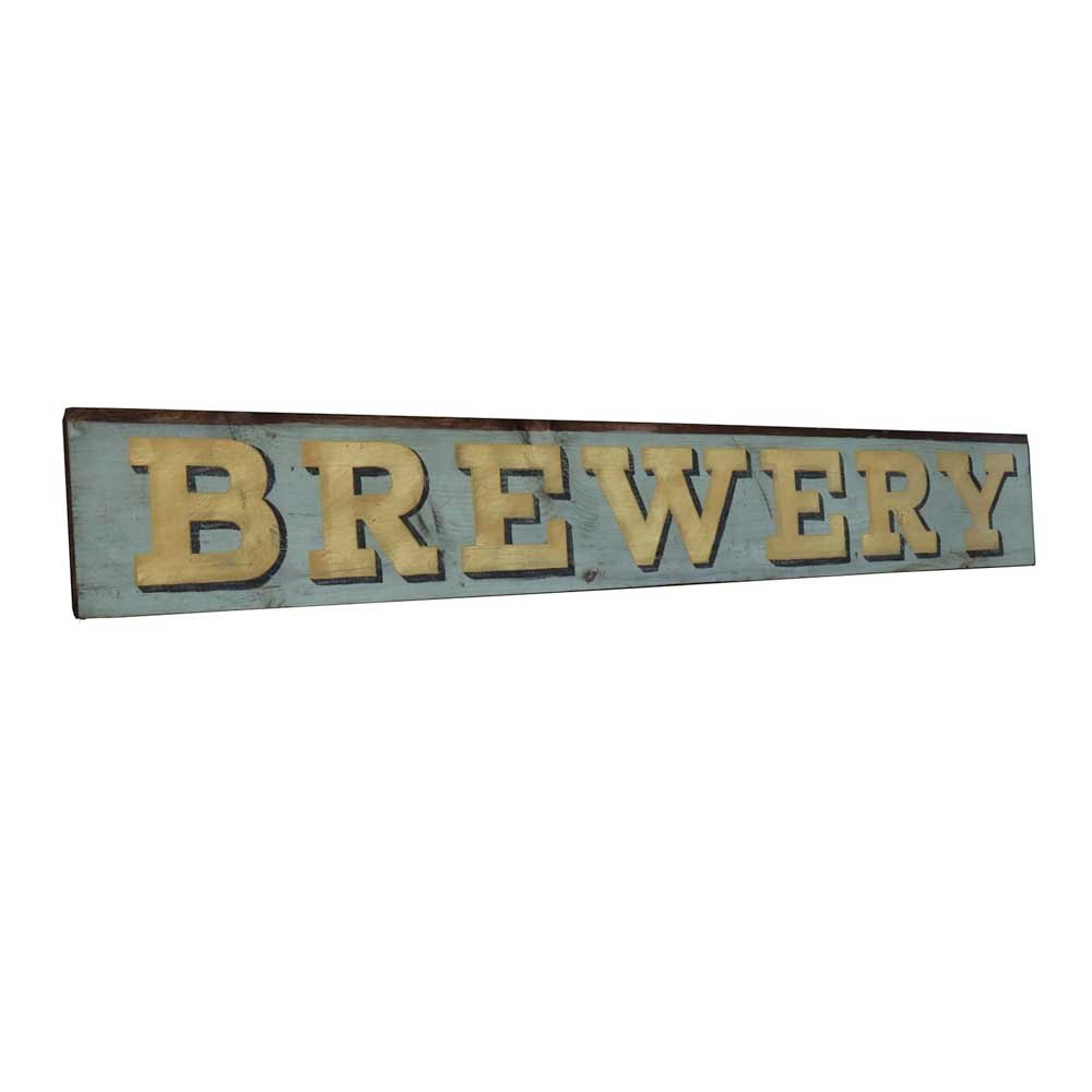 Hand-painted Wooden Brewery Sign - Aurora Mills