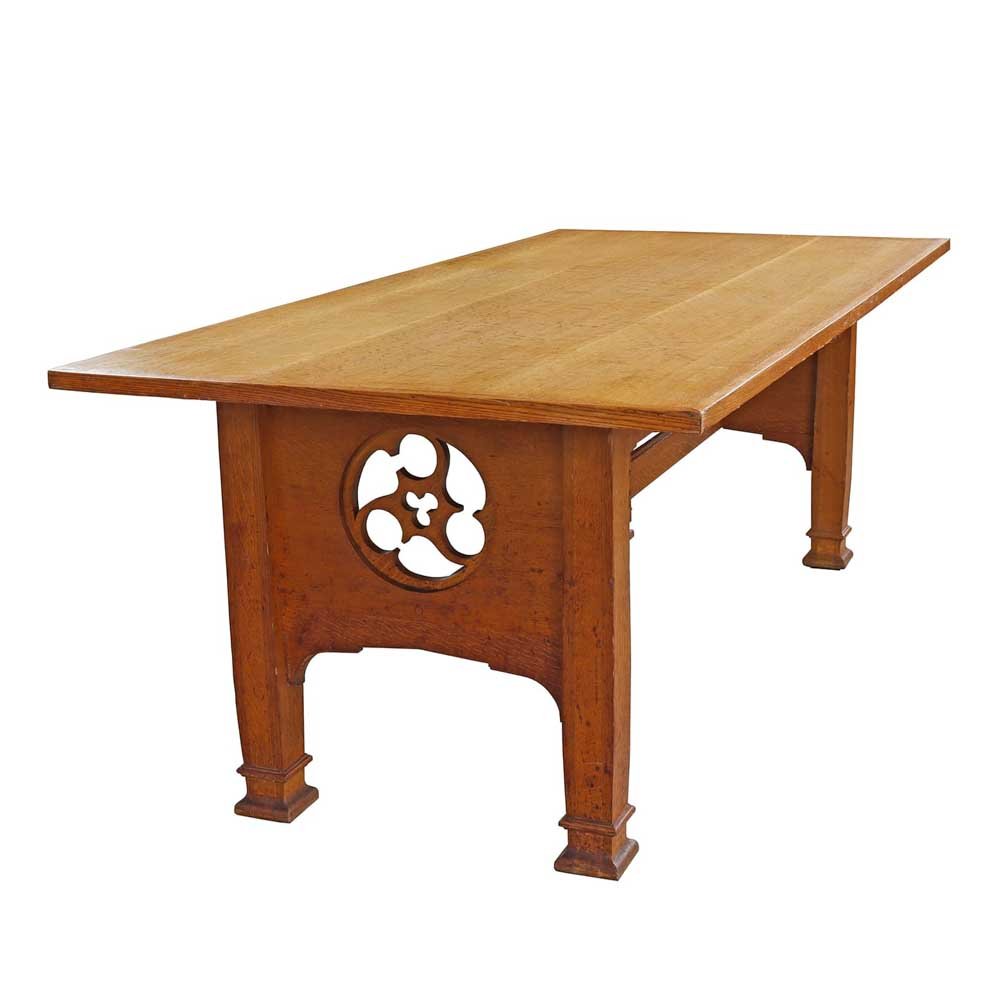 Oak Gothic Revival Table - Aurora Mills