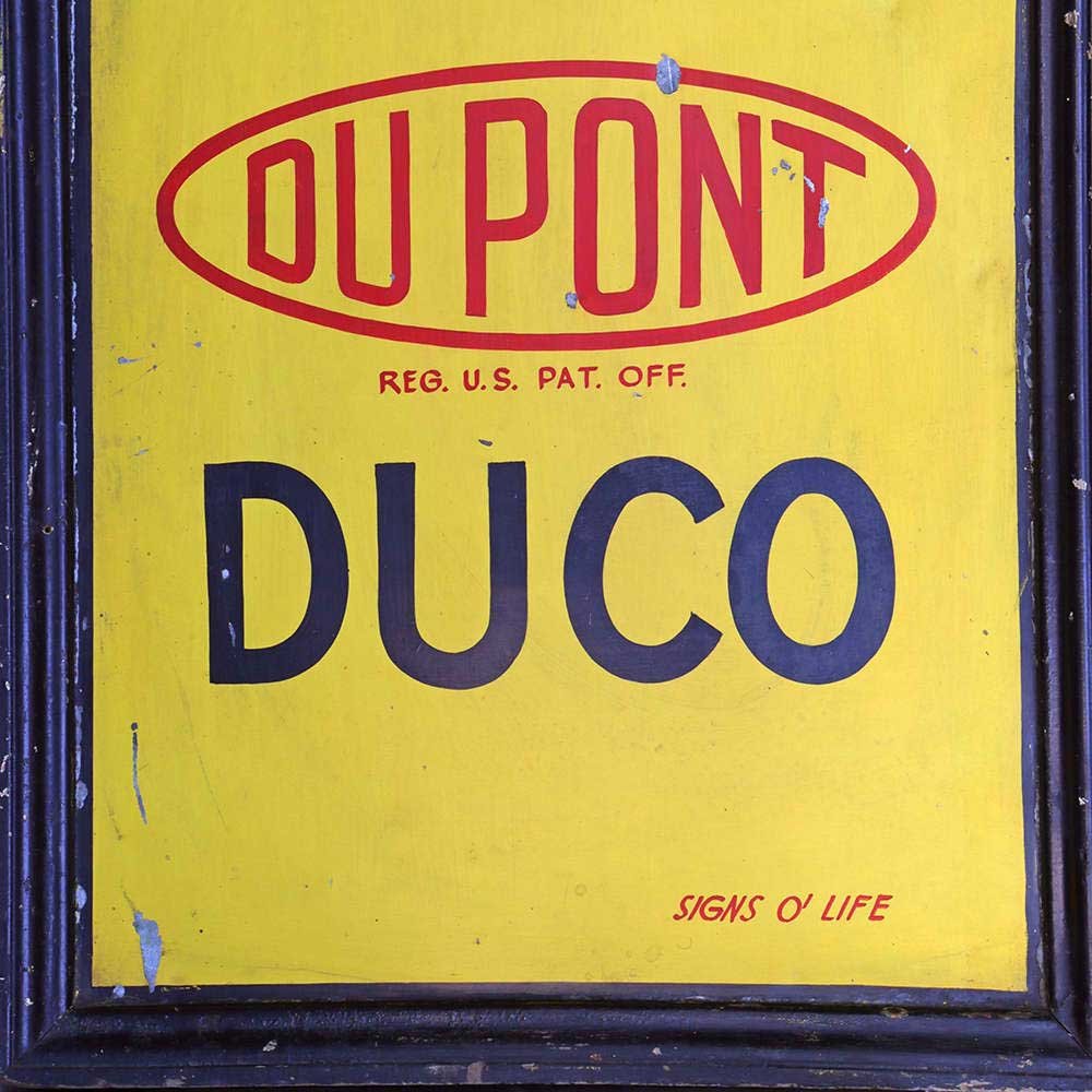 DuPont Paints and Varnishes Sign - Aurora Mills