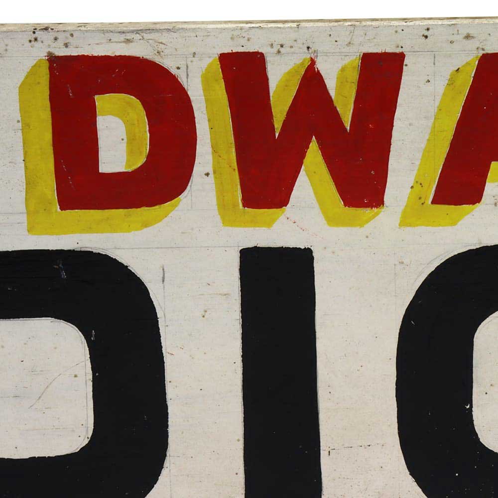 Hand Painted Dwaine’s Radio Shop Sign - Aurora Mills