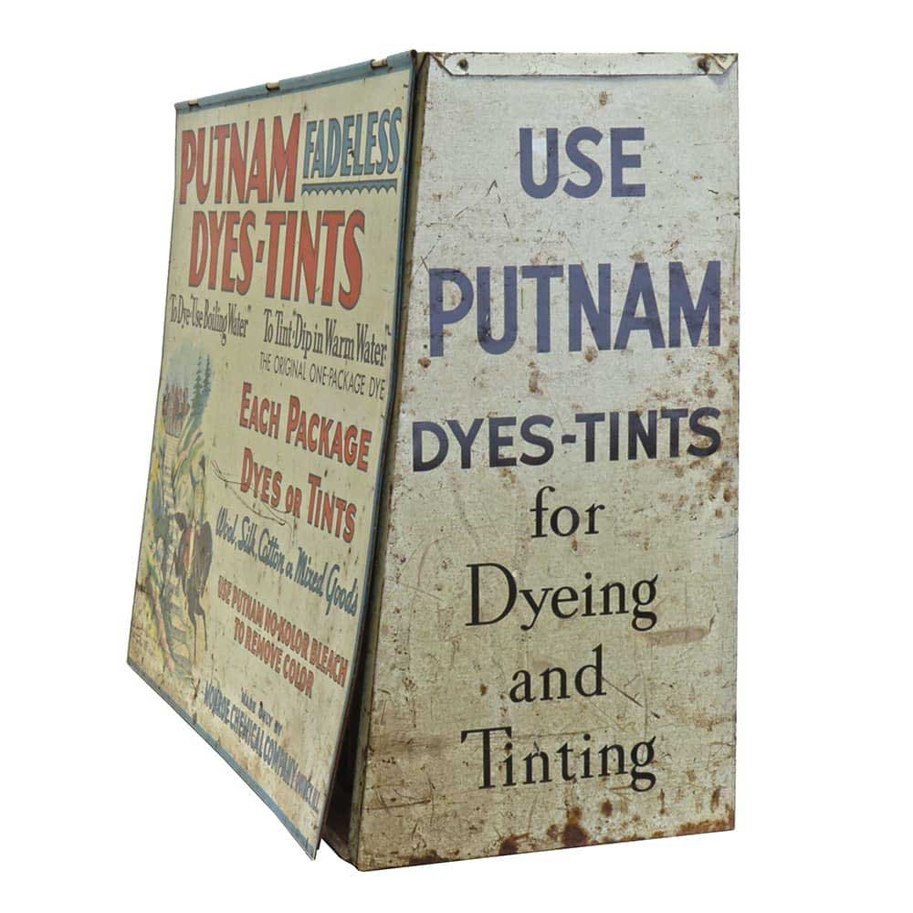 1920s Putnam Dyes Display - Aurora Mills