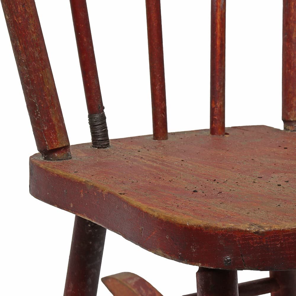 Red Primitive Doll Rocker - Aurora Mills