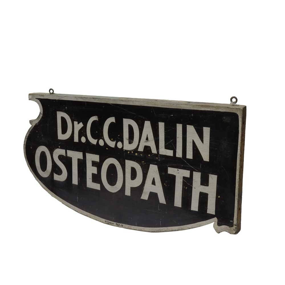 Dr. C.C. Dalin Osteopath Sign - Aurora Mills
