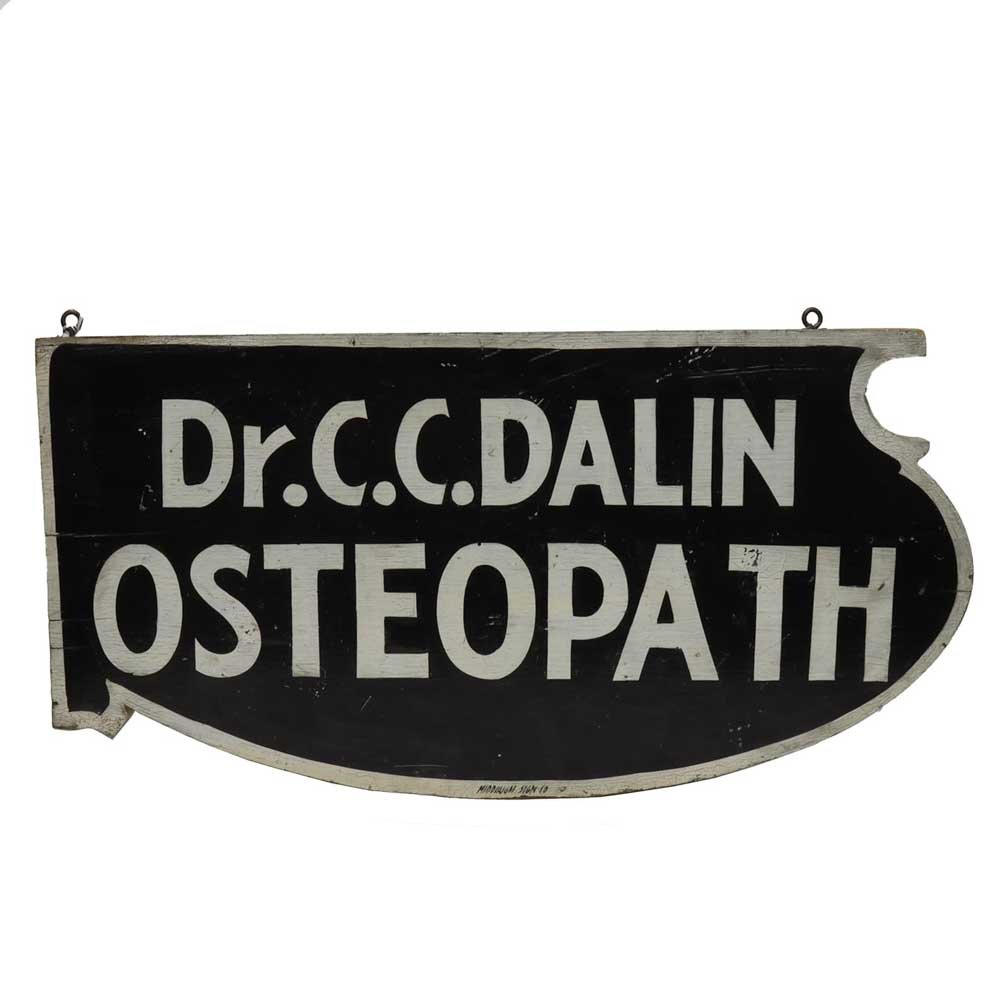 Dr. C.C. Dalin Osteopath Sign - Aurora Mills