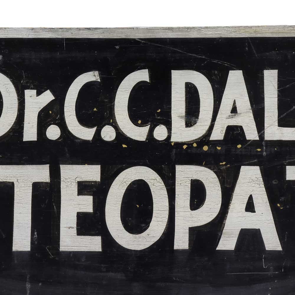 Dr. C.C. Dalin Osteopath Sign - Aurora Mills