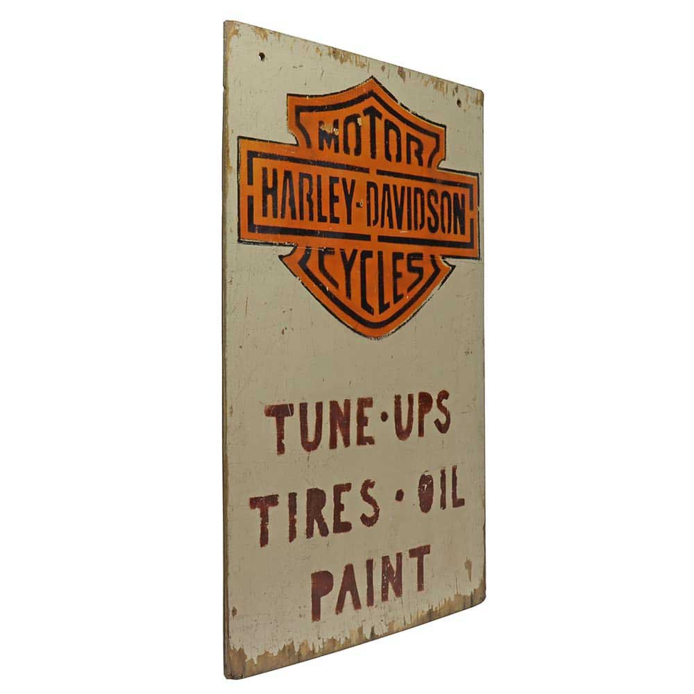 Handmade Wood Harley Sign - Aurora Mills