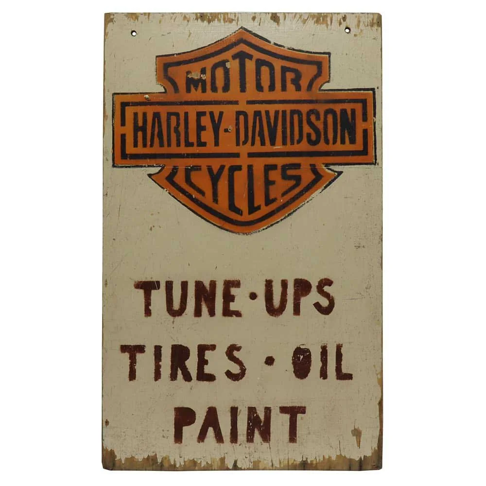 Handmade Wood Harley Sign — Aurora Mills
