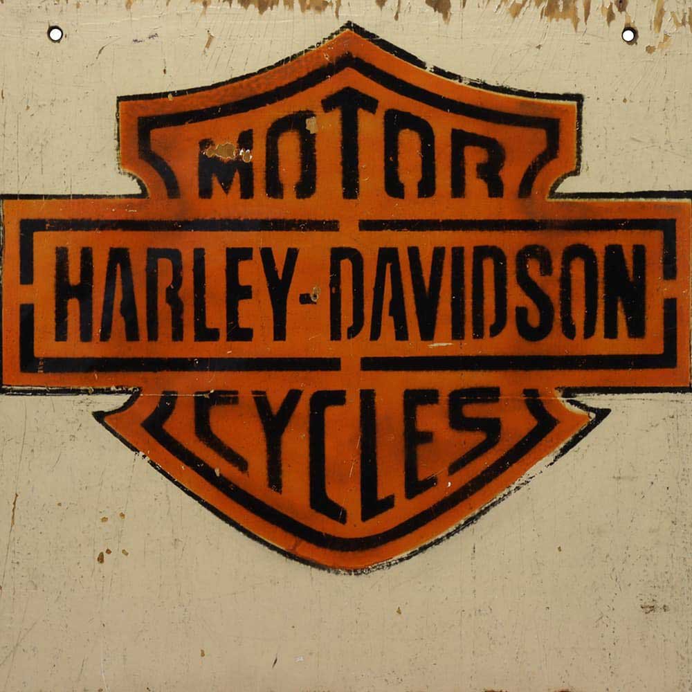 Handmade Wood Harley Sign - Aurora Mills