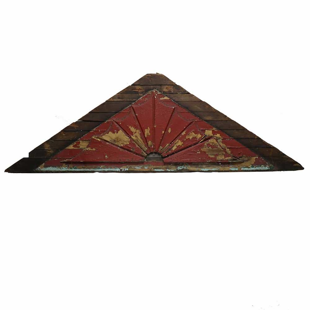 Red Sunburst Pediment - Aurora Mills