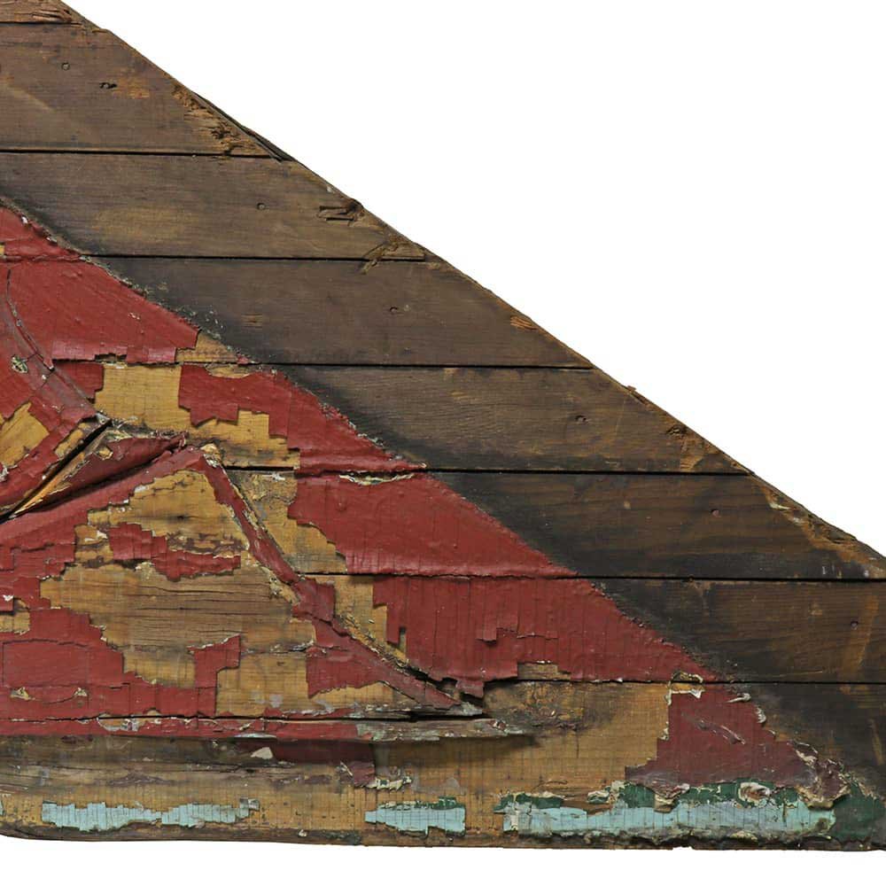 Red Sunburst Pediment - Aurora Mills