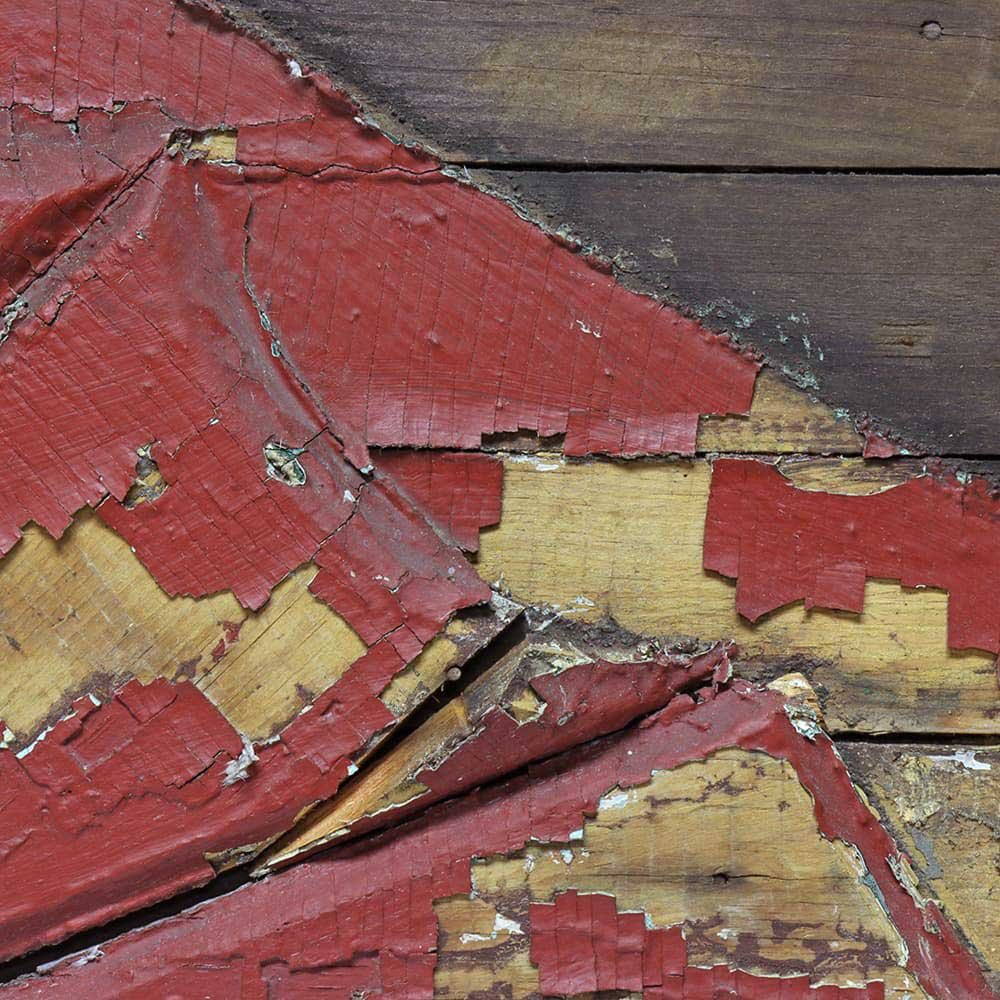 Red Sunburst Pediment - Aurora Mills