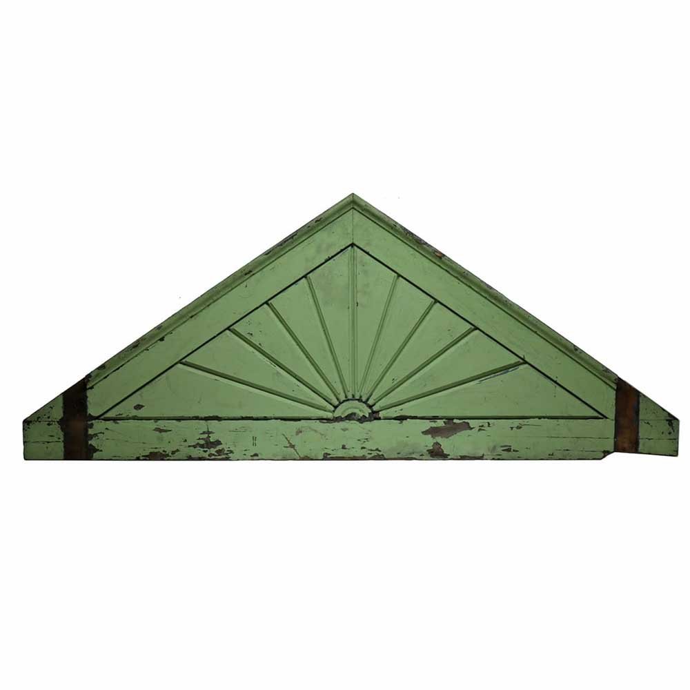 Green Sunburst Pediment - Aurora Mills