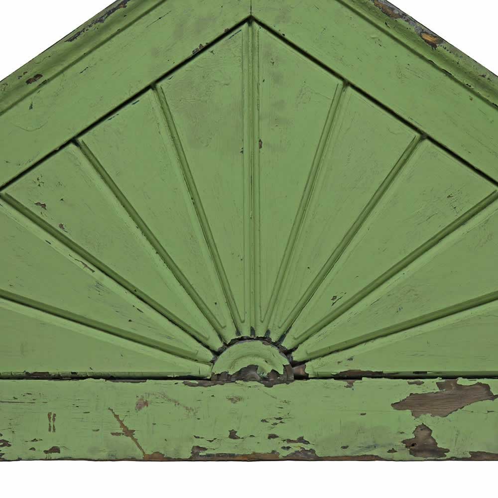 Green Sunburst Pediment - Aurora Mills