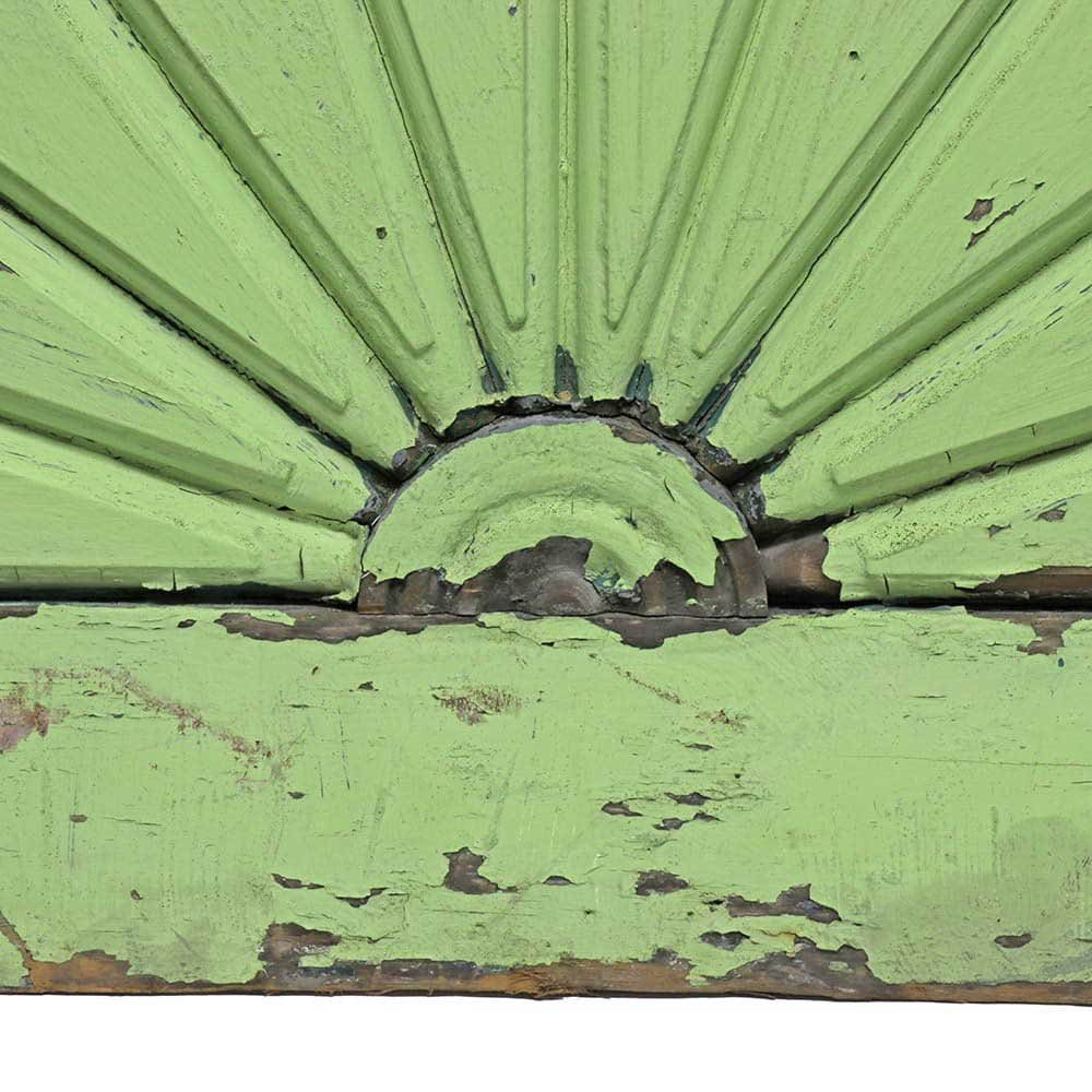 Green Sunburst Pediment - Aurora Mills