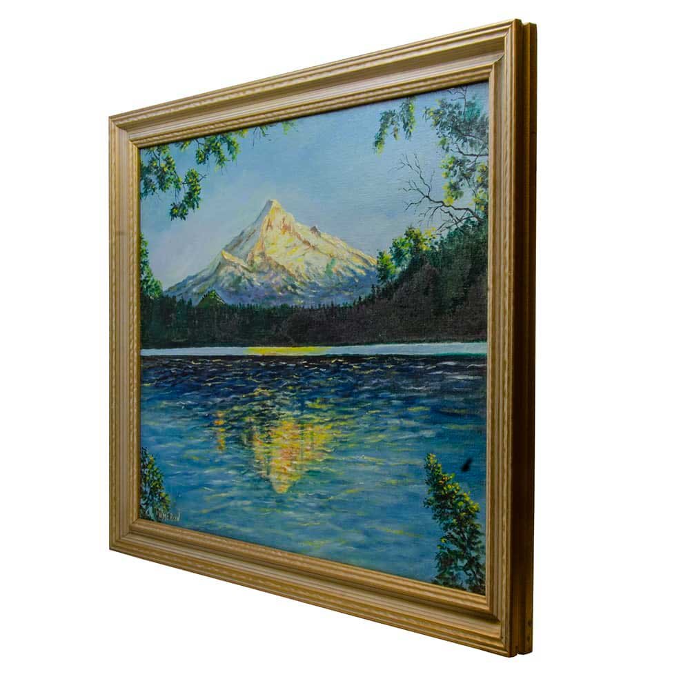 Vintage Mt. Hood Painting - Aurora Mills