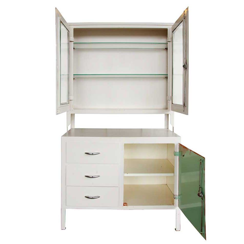 White Step-Back Medicine Cabinet - Aurora Mills