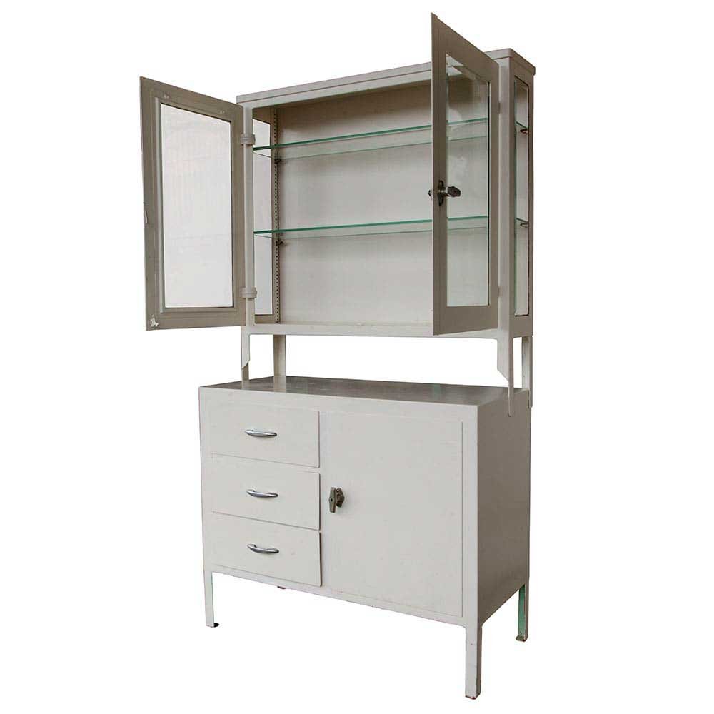White Step-Back Medicine Cabinet - Aurora Mills